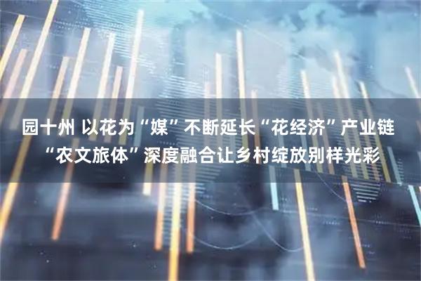 园十州 以花为“媒”不断延长“花经济”产业链 “农文旅体”深度融合让乡村绽放别样光彩